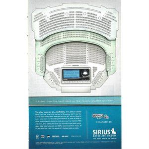Sirius Satellite Radio Broadway Best Theatre 2000s Print Ad
